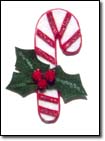 2 x 5" Felt Christmas Candy Cane $3.  Click on image for enlarged view.