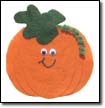 5" Felt Pumpkin $3.  Click on image for enlarged view.