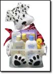 Spotted Doggie Gift Basket $35.  Click on image for enlarged view.