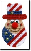 2 x 4" Uncle Sam Magnet/Pin $3.  Click on image for enlarged view.